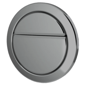 Thomas Dudley Geo 73.5mm chrome pneumatic dual flush push button