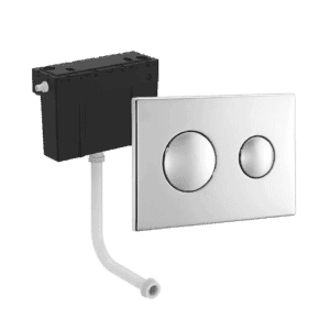 Ideal Conceala 3 Cistern Pneumatic Dual Adjustable Flush Side Entry S332667 With Matching Plate S1082AA