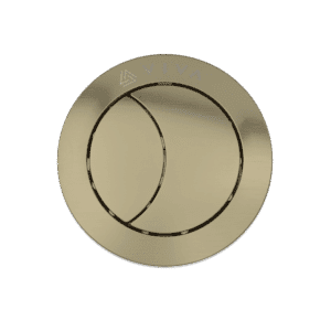 Viva UNI/SBBB Brushed Brass Dual Flush Push Button