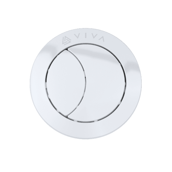 Viva UNI/SBW Gloss White Dual Flush Push Button for Skylo valves