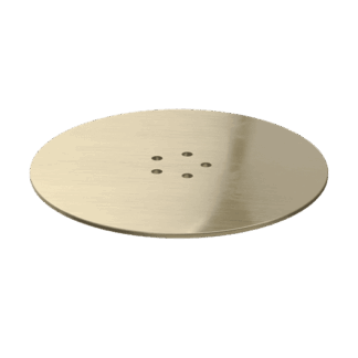 Viva WTSH90/BB Brushed Brass Metal Dome Shower Waste