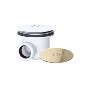 Viva WTSH90/BB Brushed Brass 90mm High Flow Shower Waste & Trap