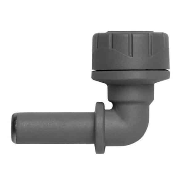 Polypipe Polyplumb PB1015 15mm Spigot Elbow grey push-fit fitting