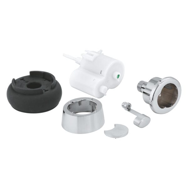 Grohe 42357PI0 EAU2 pneumatic dual flush chrome push button and actuation unit