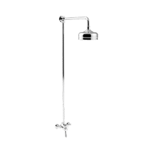 Heritage Glastonbury Exposed Shower with Premium Fixed Riser Kit Chrome SGSIN03