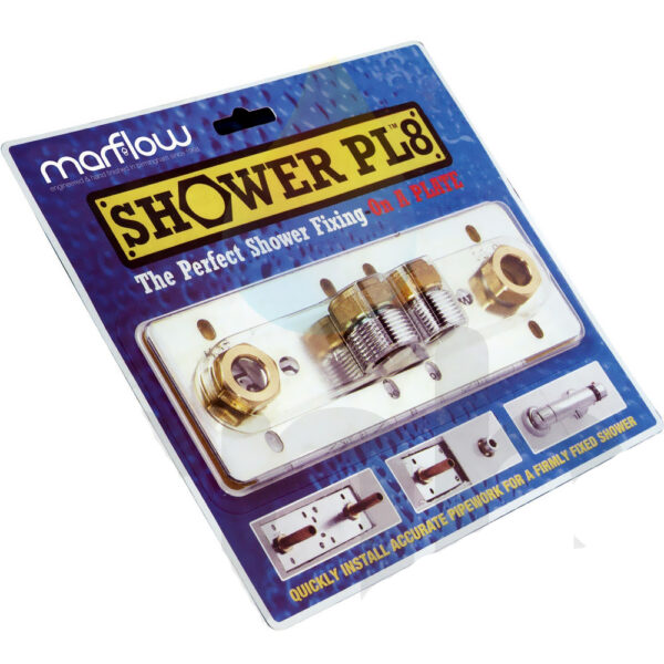 Marflow PL8 Shower Fixing Plate - front view