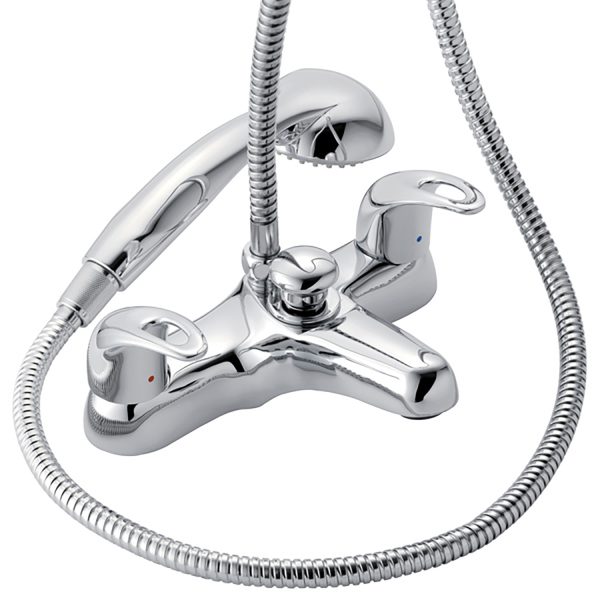 Instinct 4E1006 Della Deck Mounted Bath Shower Mixer & Kit (2 Taphole)