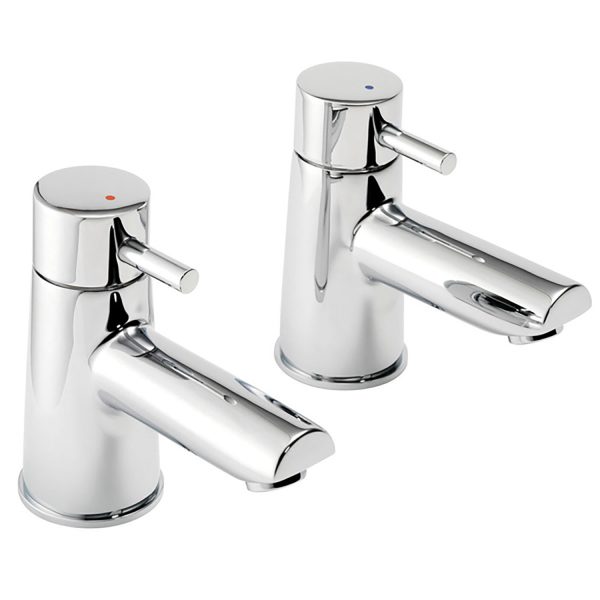 Instinct Kiso Chrome Bath Taps (Pair) 4E1025