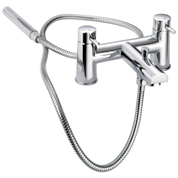 Instinct Kiso Chrome Bath Shower Mixer & Kit (Two Taphole) 4E1027