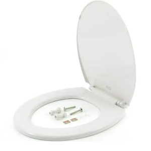 Bemis Kent Ultra-Fix white thermoplastic toilet seat