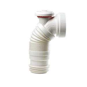 Wirquin 70120824 Airconnect 2-in-1 WC Pan Connector with Built-In Air Admittance Valve