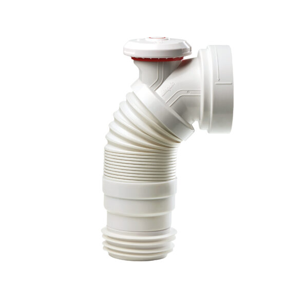 Wirquin 70120824 Airconnect 2-in-1 WC Pan Connector with Built-In Air Admittance Valve
