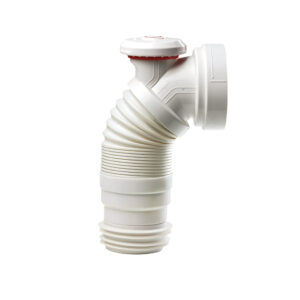 Wirquin 70120824 Airconnect 2-in-1 WC Pan Connector with Built-In Air Admittance Valve