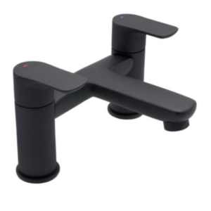 Instinct 4E2106 Elion Black Bath Filler (Two Taphole)
