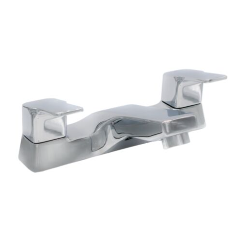 Instinct 4E6014 S12 Square Bath Filler Tap - Chrome Modern Bathroom Mixer