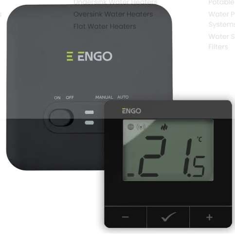 Engo E20i Black Smart WiFi Thermostat – Wireless Programmable Home Heating Control Thermostat