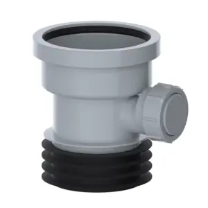 VIVA DC03G 110mm Drain Connector with 1½" Boss Grey