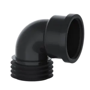 VIVA DC04B 110mm 90° Bend Drain Connector Black
