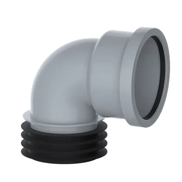 VIVA DC04G 110mm 90° Bend Drain Connector Grey