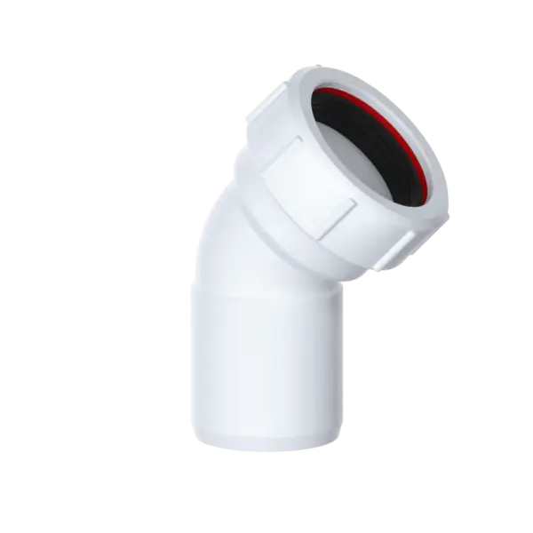 Viva W40F 1½" 135° Compression Bend x Plain End Connector