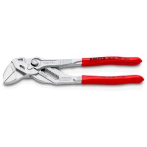 Knipex 86 03SB Pliers Wrench Pliers and a Wrench in a Single Tool Plastic Coated Chrome-Plated 180mm