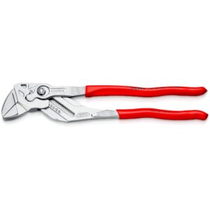 Knipex 86 03SB Pliers Wrench Pliers and a Wrench in a Single Tool Plastic Coated Chrome-Plated 300mm