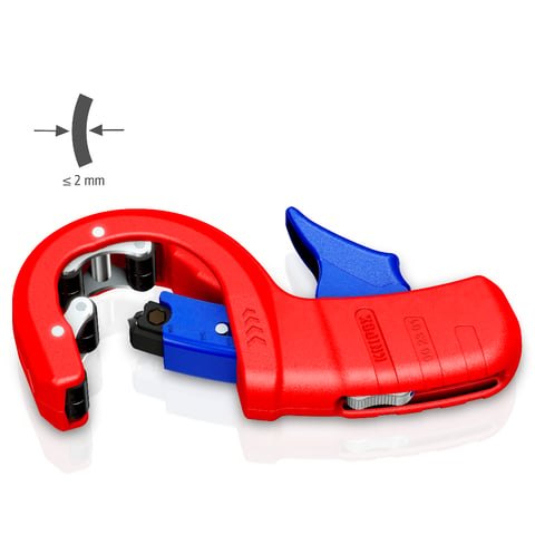 Knipex 90 23BK DP50 Pipe Cutter For Plastic Drain Pipes Plastic Coated 202mm 32 / 40 / 50