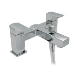 Instinct 4E1045 Nuance 2 Hole Bath Shower Mixer Tap with Shower Kit - Chrome