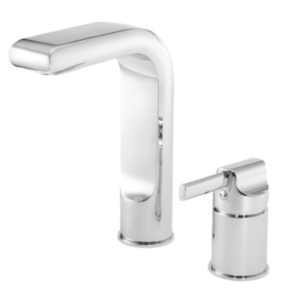 Instinct 4E1083 Wave Two Hole Bath Filler Tap | Modern Chrome Deck Mounted Bath Mixer