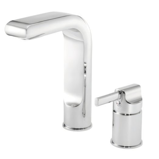 Instinct 4E1083 Wave Two Hole Bath Filler Tap | Modern Chrome Deck Mounted Bath Mixer