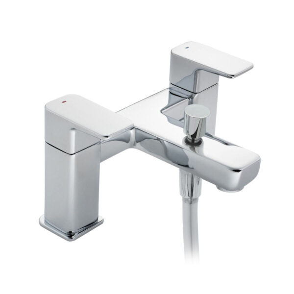 Instinct  4E1295 Loch Chrome Bath Shower Mixer Tap - Modern Deck Mounted Bath Tap