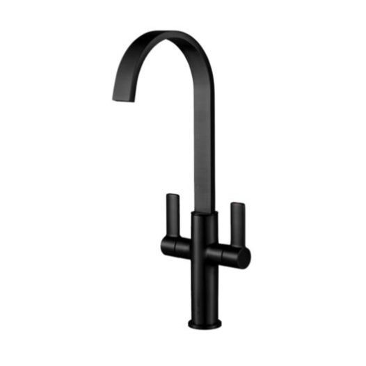 Instinct 4E1435CO Carna Black Kitchen Mixer Tap Swept Spout Mono Lever Mixer
