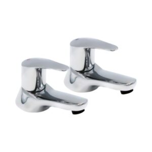 Instinct 4E6001 S12 Curve Bath Pillar Tap (Pair)