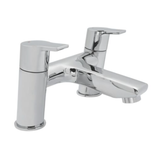 Instinct  4E1123 Paragon Chrome Bath Filler Mixer Tap - Modern Deck Mounted Bath Tap