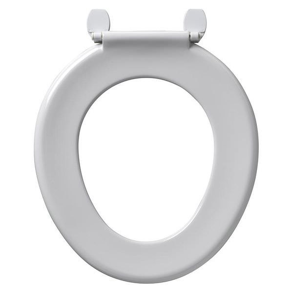 Ideal Standard  S406201 Bakasan Toilet Seat With Ss Rod Plastic Hinges No Cover White