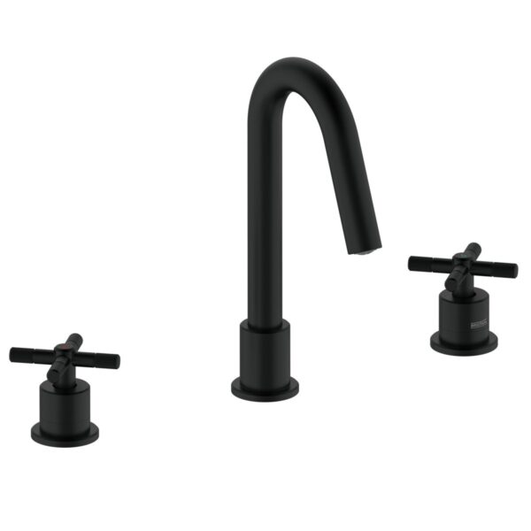 Bristan Cru 3Th Bas Blk Cruzar Bathroom Tap Chrome