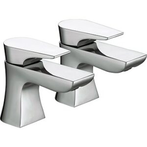 Bristan HOU 1/2 C Hourglass Basin Pillar Taps Chrome