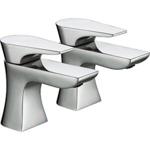 Bristan HOU 3/4 C Hourglass Bath Pillar Taps Chrome