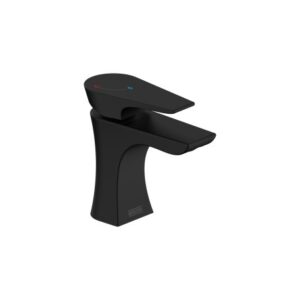 Bristan HOU ES BAS BLK Hourglass Eco Start Basin Mixer Matt Black