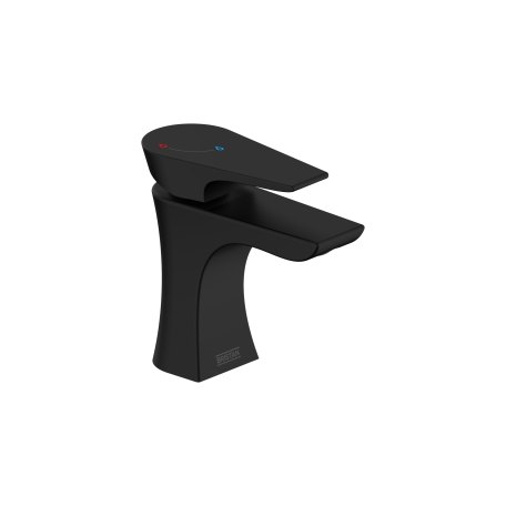 Bristan HOU ES BAS BLK Hourglass Eco Start Basin Mixer Matt Black