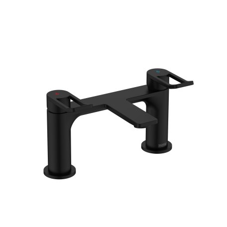 Bristan SAF BF BLK Saffron Bath Filler Matt Black
