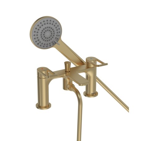 Bristan SAF BSM BB Saffron Bath Shower Mixer Brushed Brass