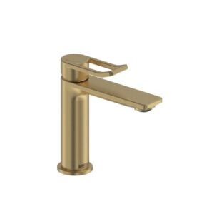Bristan SAF ES BAS BB Saffron Eco Start Basin Mixer Brushed Brass