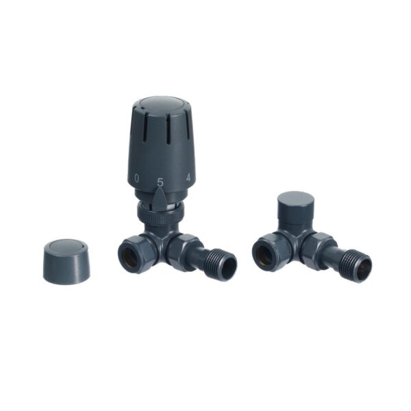 Altecnic Caleffi ER-15MMCTWAN 15mm Anthracite Corner TRV & LS Pack