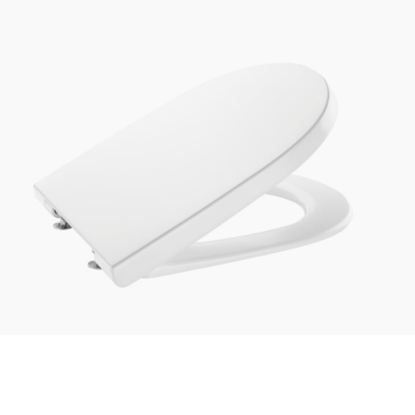 Roca A801D22001 The Gap Round Compact Soft Close Toilet Seat Quick Release Supralit White
