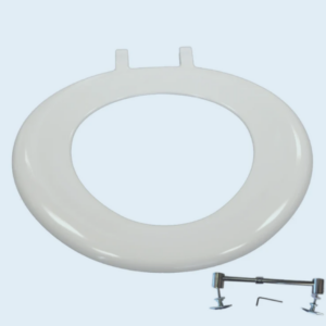 Lecico Stwhtfixringa2 White Ring Seat With Top Fix Hinges & amp; Lid