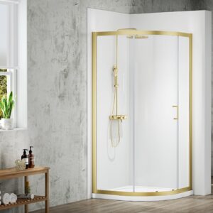 Merlyn MBOX MB1Q800BBR 1 Door Quad 800 Brushed Brass