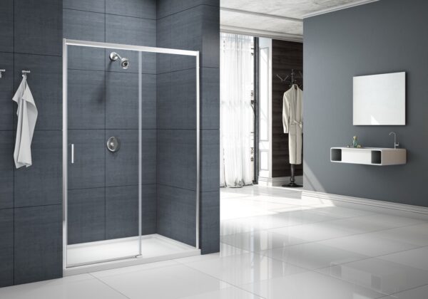 Merlyn MBOX MBLA1000L Sliding Door (Low Level Access) Chrome