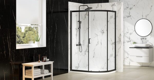 Merlyn MBOX MB1Q1280MB 1 Door Quad 1200 x 800 Black