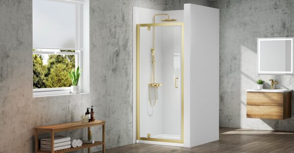 Merlyn MBOX MBP760BBR Pivot Door 760 Brushed Brass